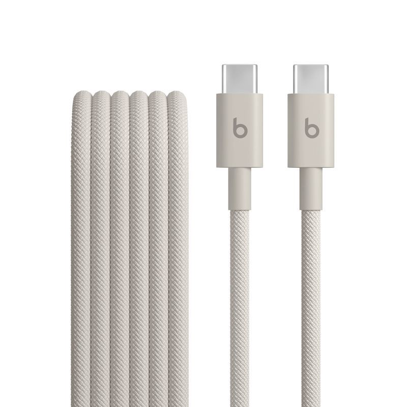 slide 1 of 11, Beats USB-C to USB-C Woven Cable (1.5 m) - Surge Stone, 1 ct