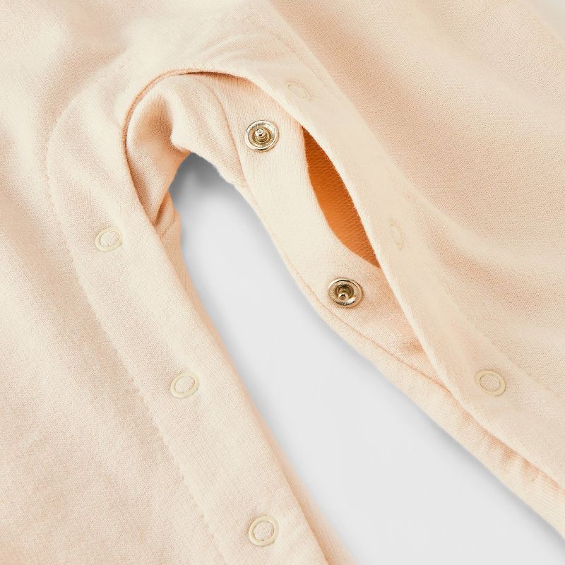 slide 2 of 4, Baby Sweet Potato Hooded Romper - Cat & Jack™ Cream Newborn, 1 ct