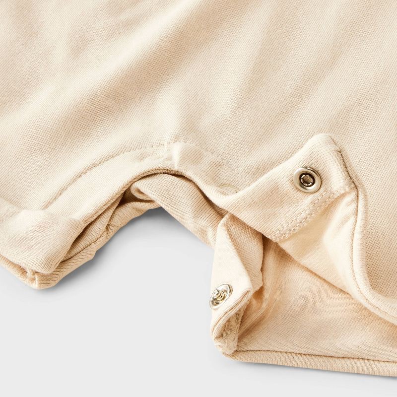slide 2 of 4, Baby Sweet Potato Short Sleeve Romper - Cat & Jack™ Cream 3-6M, 1 ct