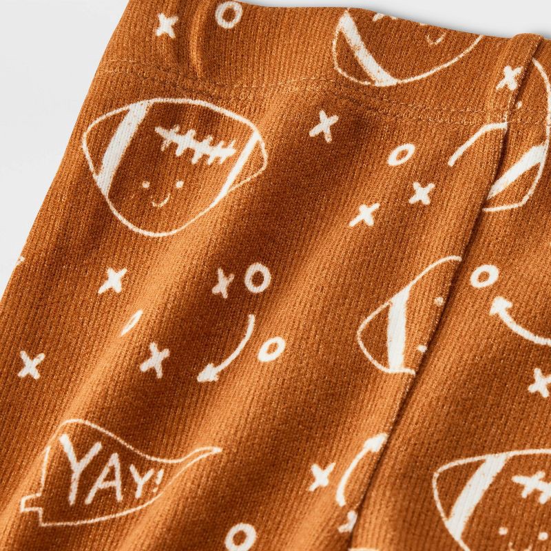 slide 3 of 4, Baby 2pc Tiny Tailgator T-Shirt and Bloomer Set - Cat & Jack™ Brown 0-3M, 2 ct