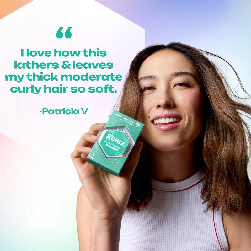 slide 6 of 10, gemz Restore Shampoo, Perfect Air Dry, Color Safe - 5ct/0.3oz, 5 ct; 0.3 oz