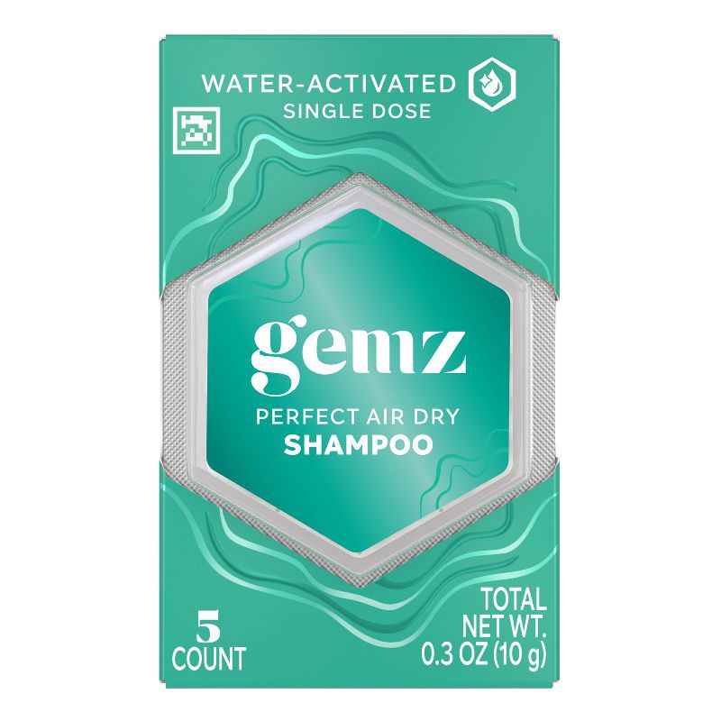 slide 10 of 10, gemz Restore Shampoo, Perfect Air Dry, Color Safe - 5ct/0.3oz, 5 ct; 0.3 oz