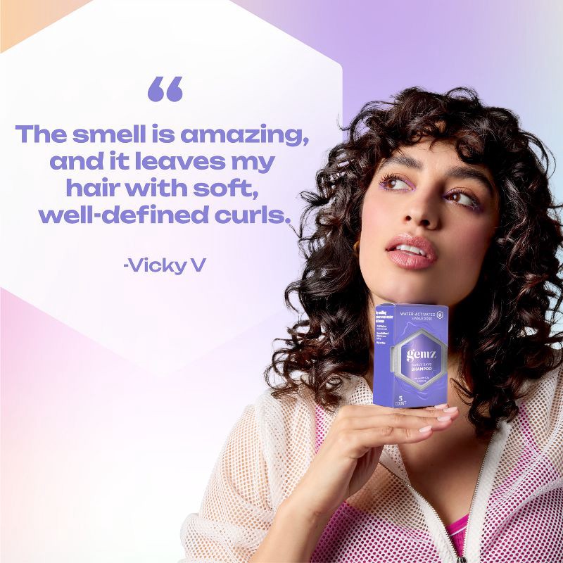 slide 6 of 10, gemz Curly Days Shampoo, Curly Hair and Color Safe - 5ct/0.3oz, 5 ct; 0.3 oz