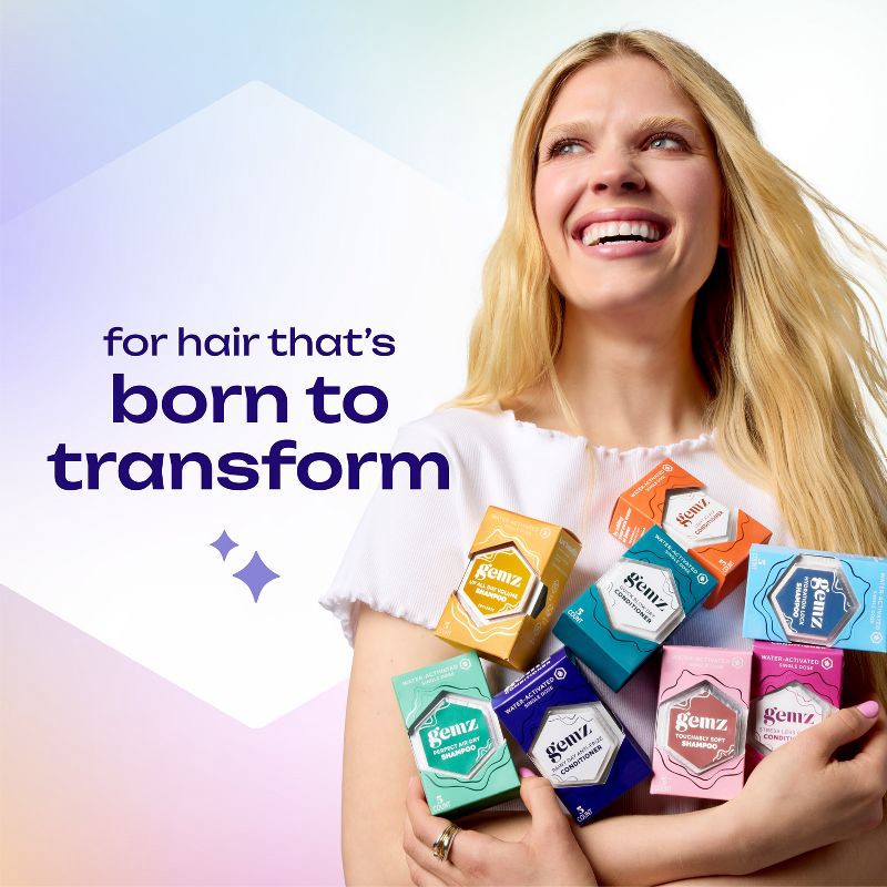 slide 9 of 10, gemz Curly Days Shampoo, Curly Hair and Color Safe - 5ct/0.3oz, 5 ct; 0.3 oz