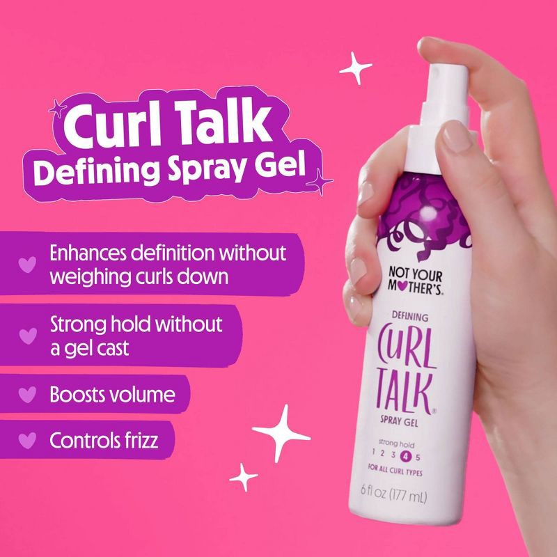 slide 3 of 8, Not Your Mother's Curl Talk Spray Hair Gel - 6 fl oz, 6 fl oz