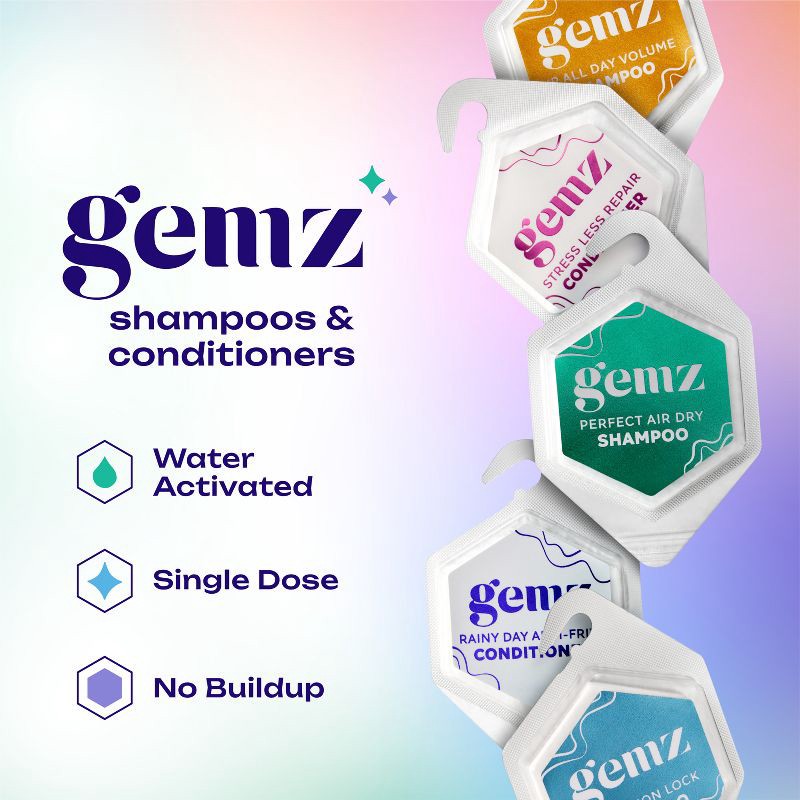 slide 2 of 9, gemz Shampoo and Conditioner Want it All Variety Kit, Color Safe - 11ct, 11 ct