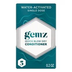 gemz Volume and Body Conditioner, Quick Blow Dry, Color Safe - 5ct/0.2oz: For Daily Use, For Colored and Dry Hair