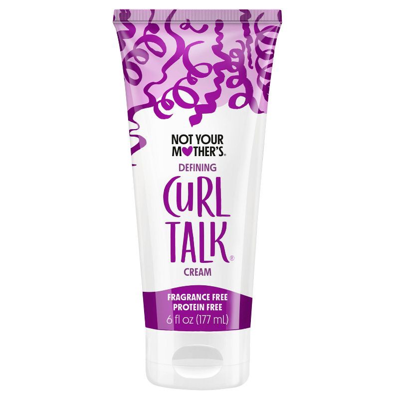 slide 1 of 8, Not Your Mother's Curl Talk Fragrance Free Defining Cream Curl Enhancer - 6 fl oz: Moisturizing, Ethyl Alcohol-Free, Paraben-Free, Sulfate-Free, 6 fl oz