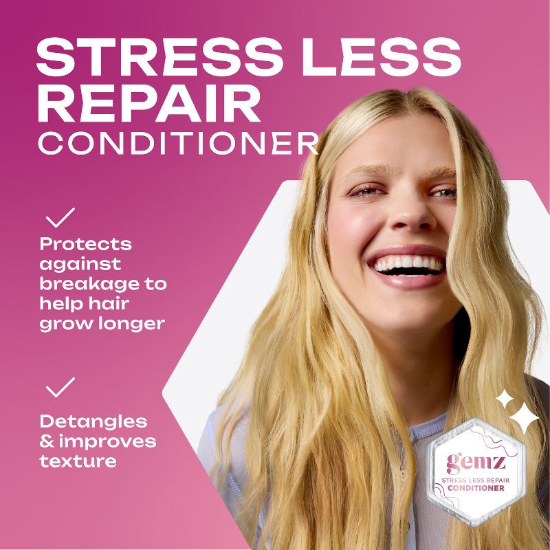 slide 2 of 10, gemz Strengthening Conditioner, Stress Less Repair, Color Safe - 5ct/0.2oz, 5 ct, 0.2 oz