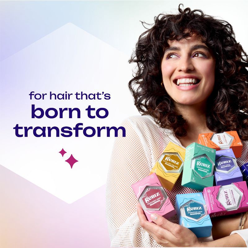 slide 9 of 10, gemz Strengthening Conditioner, Stress Less Repair, Color Safe - 5ct/0.2oz, 5 ct, 0.2 oz