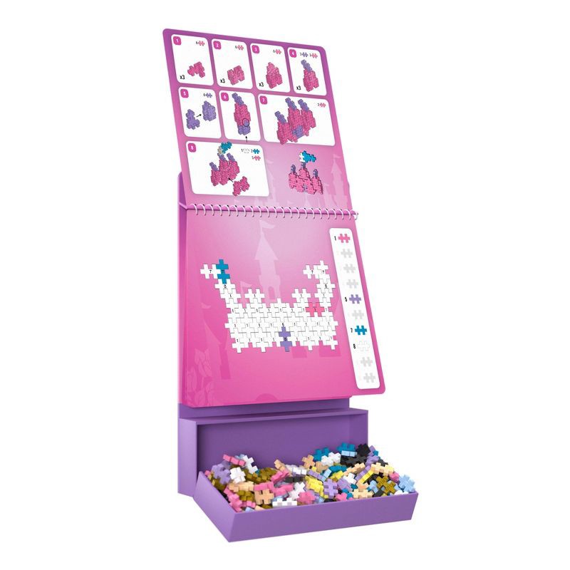 slide 2 of 5, Plus-Plus Puzzle by Number Activity Pad - Fairytale: Educational Toy for Fine Motor Skills, Polyethylene Set, 1 ct