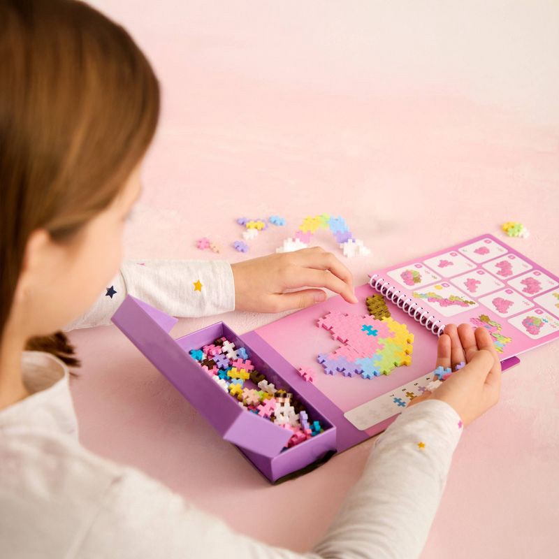 slide 4 of 5, Plus-Plus Puzzle by Number Activity Pad - Fairytale: Educational Toy for Fine Motor Skills, Polyethylene Set, 1 ct