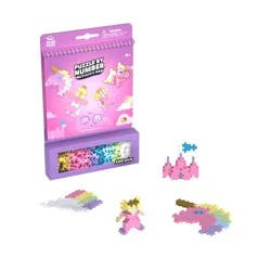 Plus-Plus Puzzle by Number Activity Pad - Fairytale: Educational Toy for Fine Motor Skills, Polyethylene Set