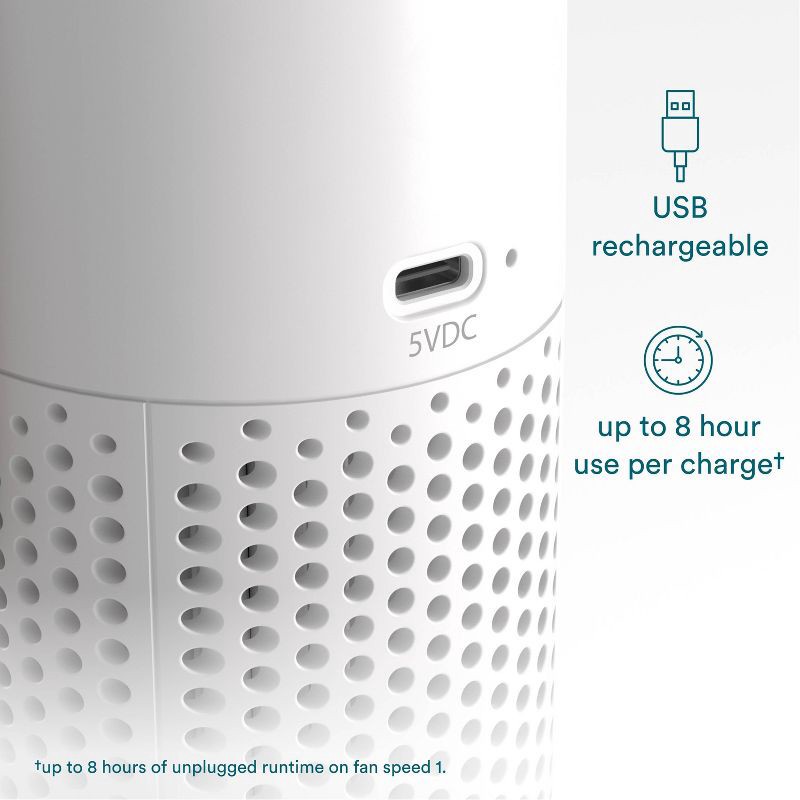 slide 6 of 11, HoMedics Portable HEPA Air Purifier with Aromatherapy White, 1 ct