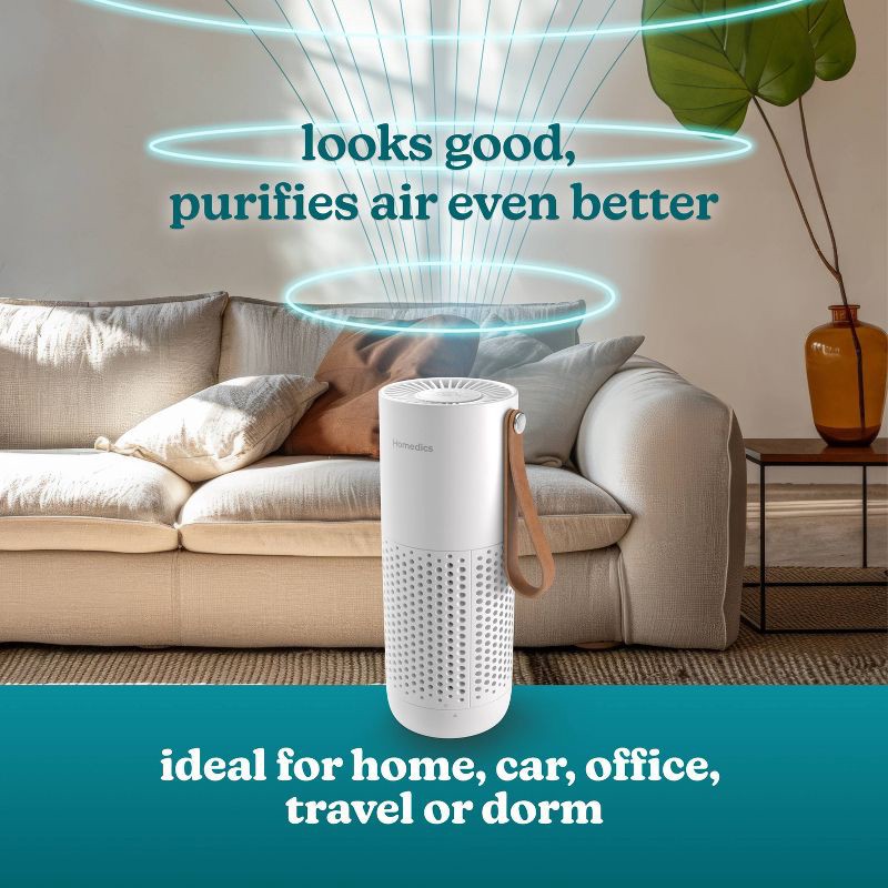 slide 9 of 11, HoMedics Portable HEPA Air Purifier with Aromatherapy White, 1 ct