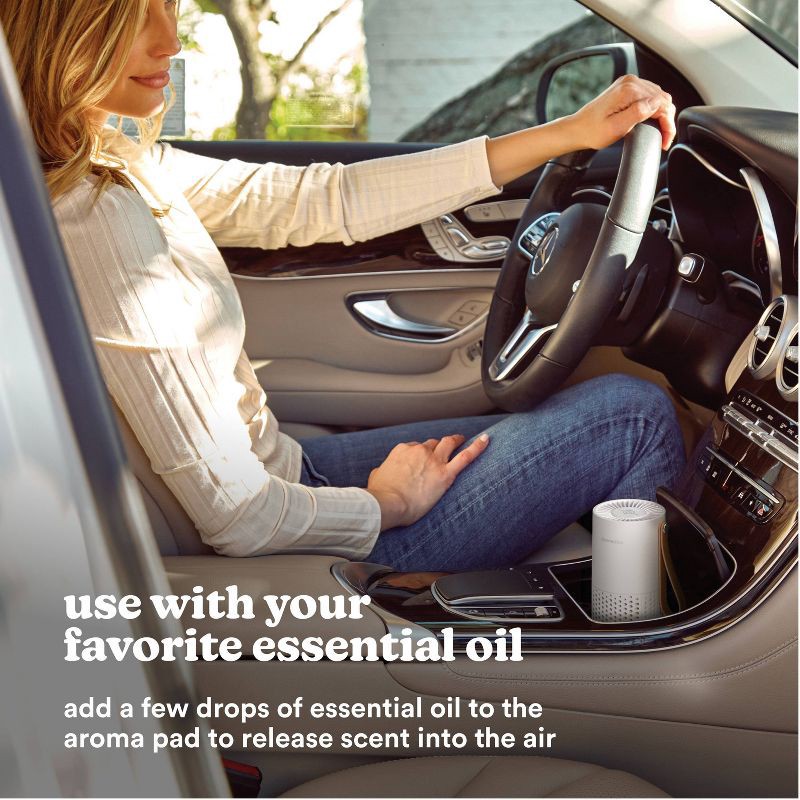 slide 10 of 11, HoMedics Portable HEPA Air Purifier with Aromatherapy White, 1 ct