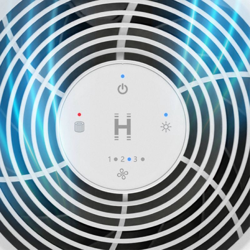 slide 5 of 9, HoMedics True Hepa Air Purifier for Small Rooms with Aromatherapy Green, 1 ct