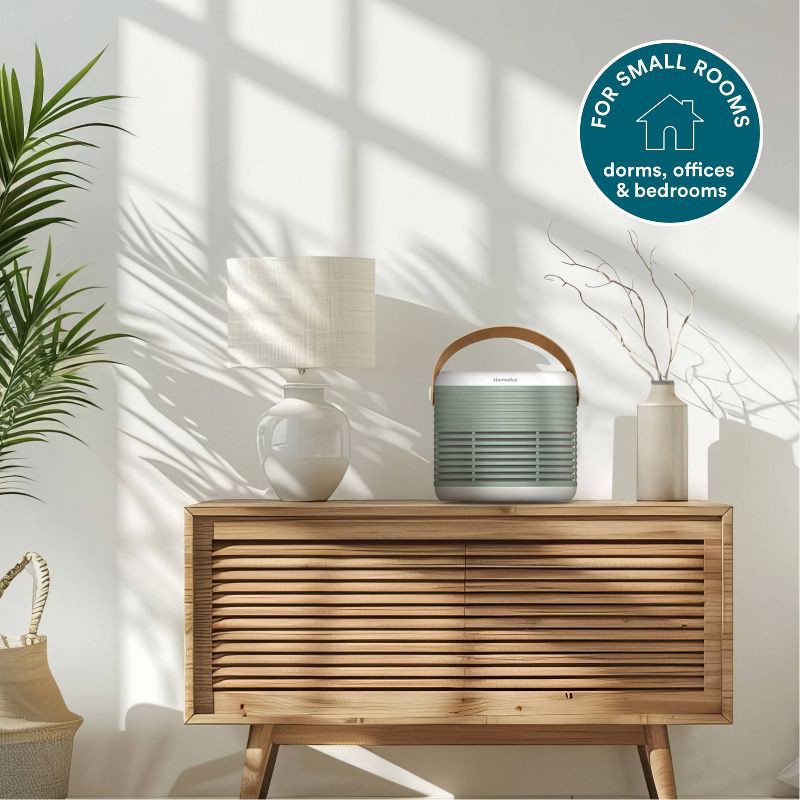 slide 6 of 9, HoMedics True Hepa Air Purifier for Small Rooms with Aromatherapy Green, 1 ct