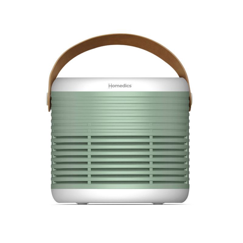 slide 1 of 9, HoMedics True Hepa Air Purifier for Small Rooms with Aromatherapy Green, 1 ct