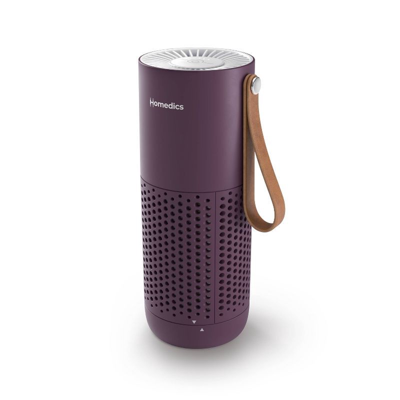 slide 1 of 11, HoMedics Portable HEPA Air Purifier with Aromatherapy Purple, 1 ct
