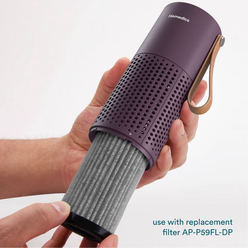 slide 5 of 11, HoMedics Portable HEPA Air Purifier with Aromatherapy Purple, 1 ct