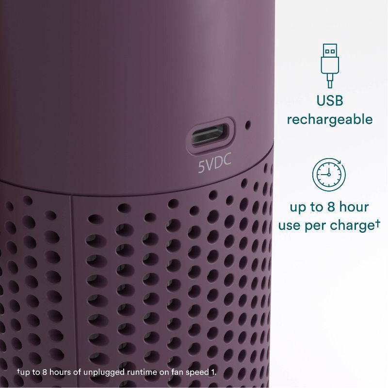 slide 6 of 11, HoMedics Portable HEPA Air Purifier with Aromatherapy Purple, 1 ct