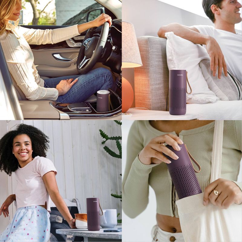slide 11 of 11, HoMedics Portable HEPA Air Purifier with Aromatherapy Purple, 1 ct