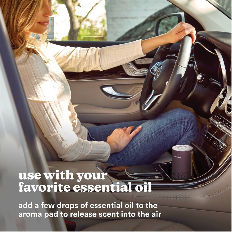 slide 10 of 11, HoMedics Portable HEPA Air Purifier with Aromatherapy Purple, 1 ct