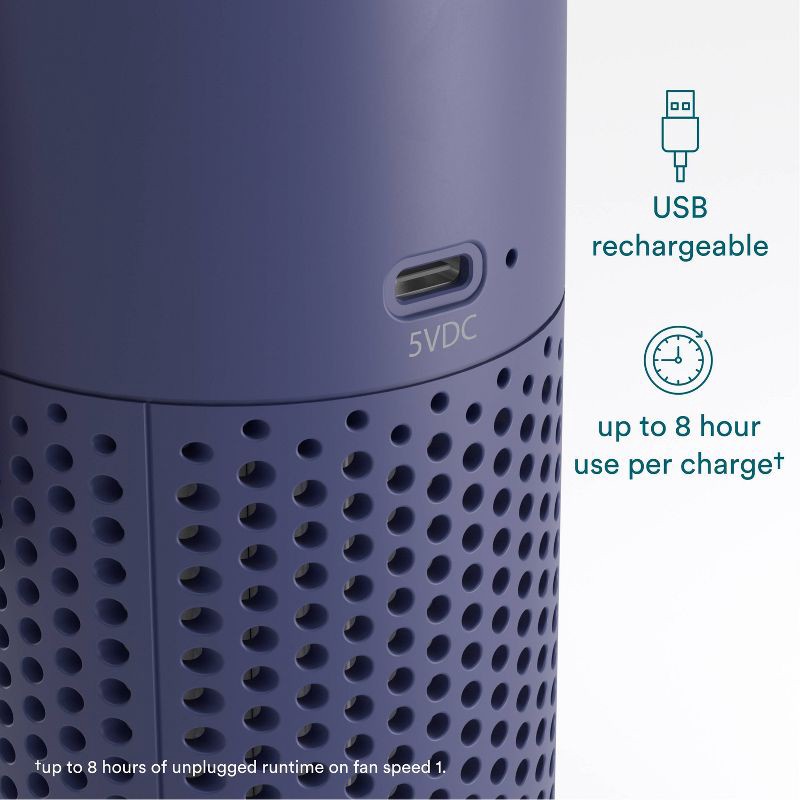 slide 5 of 11, HoMedics Portable HEPA Air Purifier with Aromatherapy Blue, 1 ct