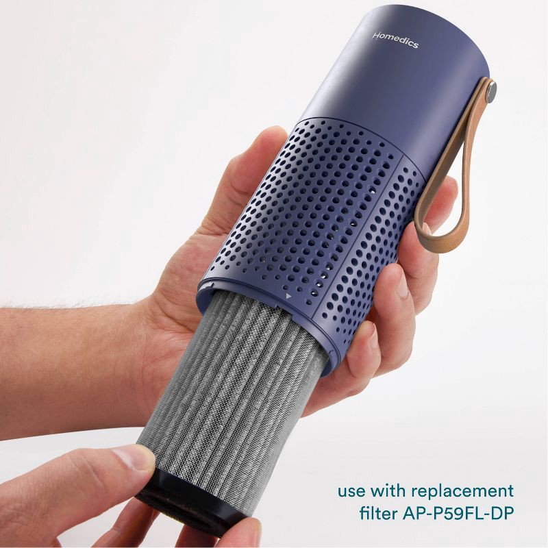 slide 6 of 11, HoMedics Portable HEPA Air Purifier with Aromatherapy Blue, 1 ct