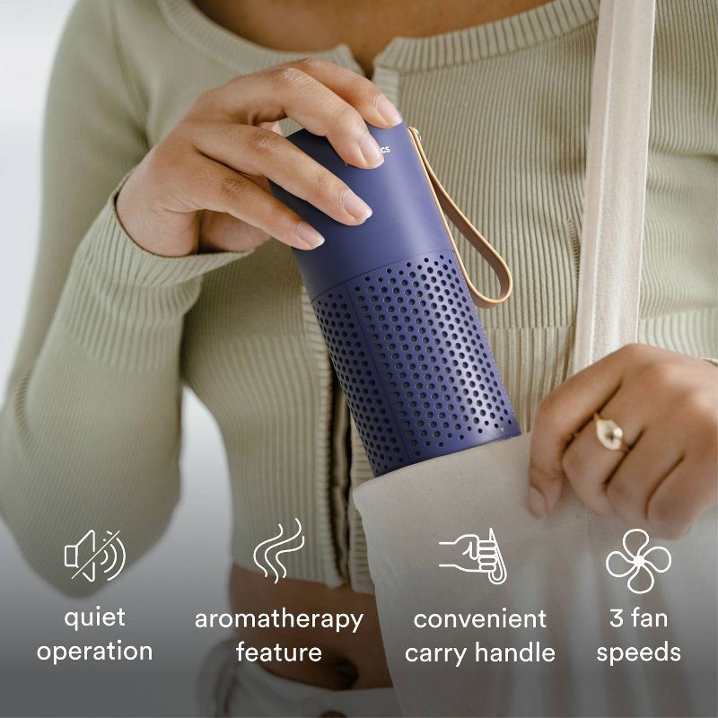slide 8 of 11, HoMedics Portable HEPA Air Purifier with Aromatherapy Blue, 1 ct