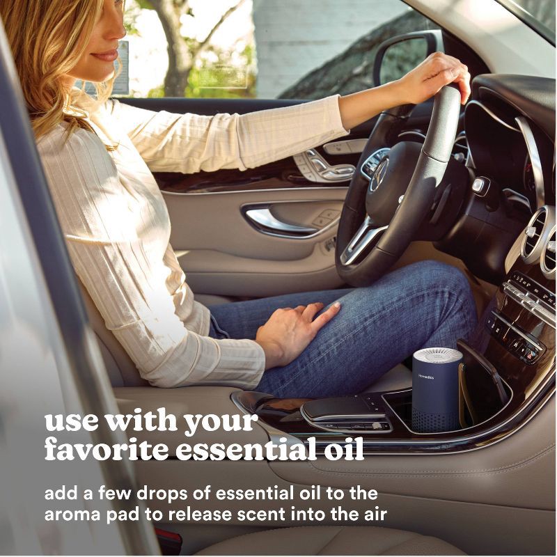 slide 10 of 11, HoMedics Portable HEPA Air Purifier with Aromatherapy Blue, 1 ct