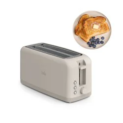 bella Housewares bella 4-Slice Slim Toaster Oatmilk