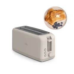 bella Housewares bella 4-Slice Slim Toaster Oatmilk