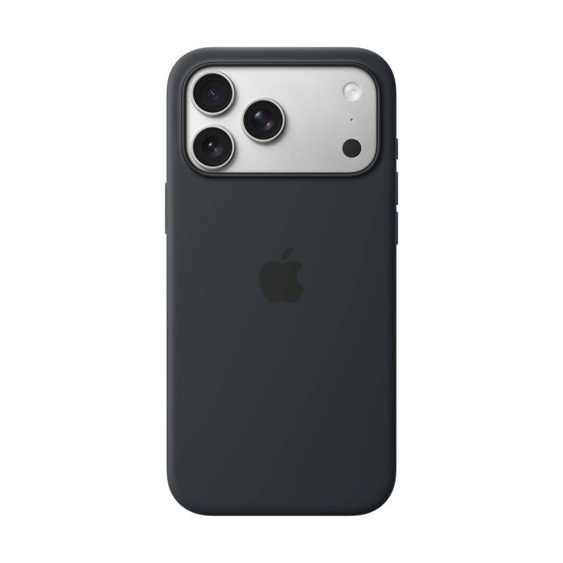 slide 1 of 1, Apple iPhone 17 Pro Max Silicone Case with MagSafe – Black, 1 ct