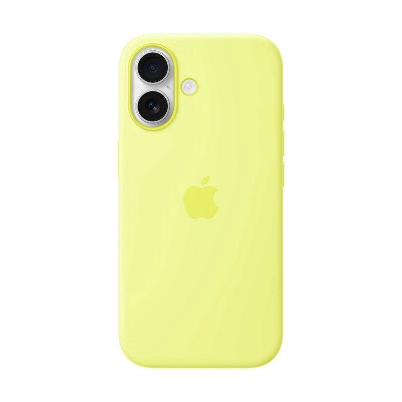 slide 1 of 2, Apple iPhone 17 Silicone Case with MagSafe - Neon Yellow, 1 ct