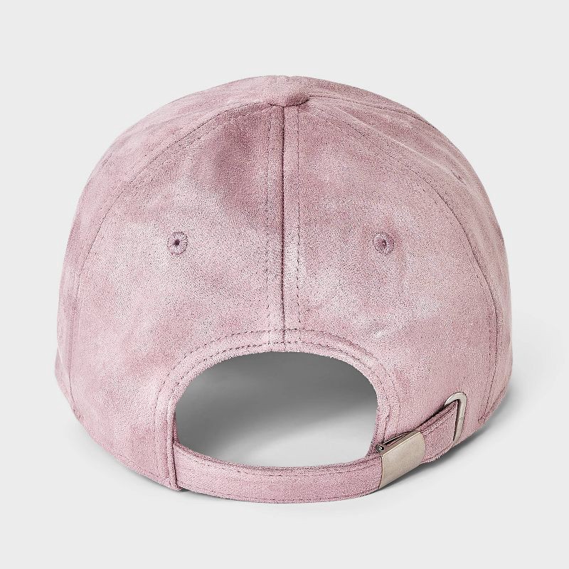slide 3 of 4, Faux Suede Baseball Hat - Universal Thread™ Pink, 1 ct