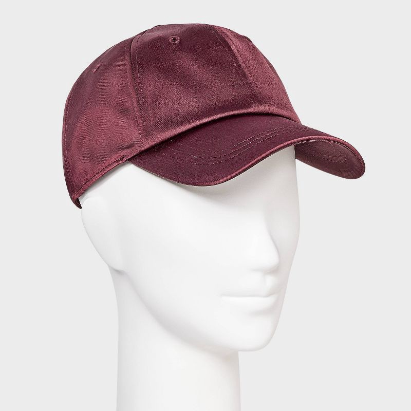 slide 2 of 4, Satin Baseball Hat - Universal Thread™ Purple, 1 ct