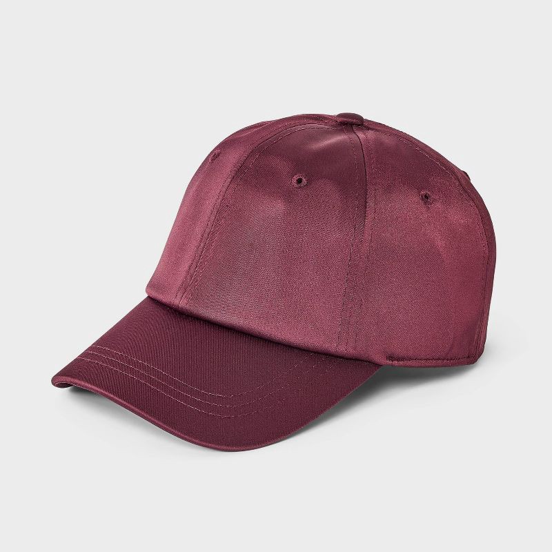 slide 1 of 4, Satin Baseball Hat - Universal Thread™ Purple, 1 ct