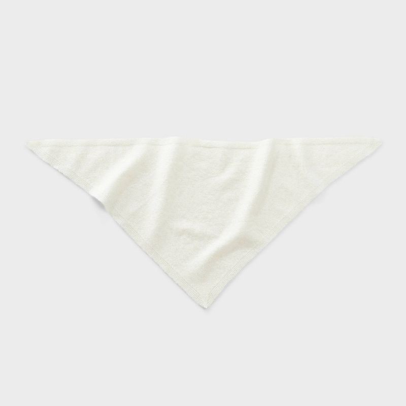 slide 2 of 3, Women's Triangle Scarf - A New Day™ Cream, 1 ct