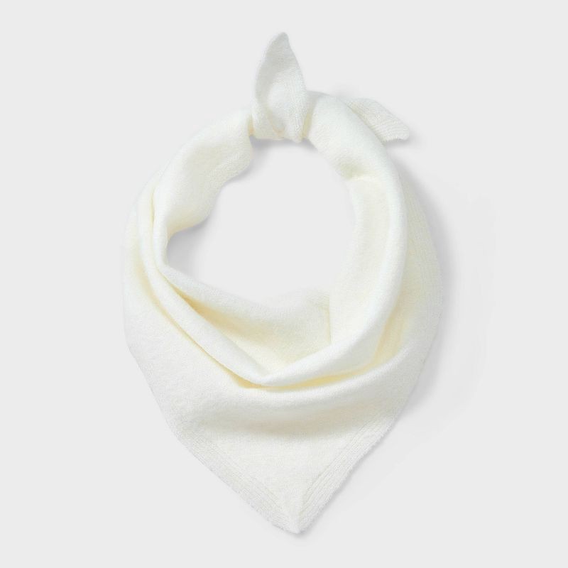 slide 1 of 3, Women's Triangle Scarf - A New Day™ Cream, 1 ct
