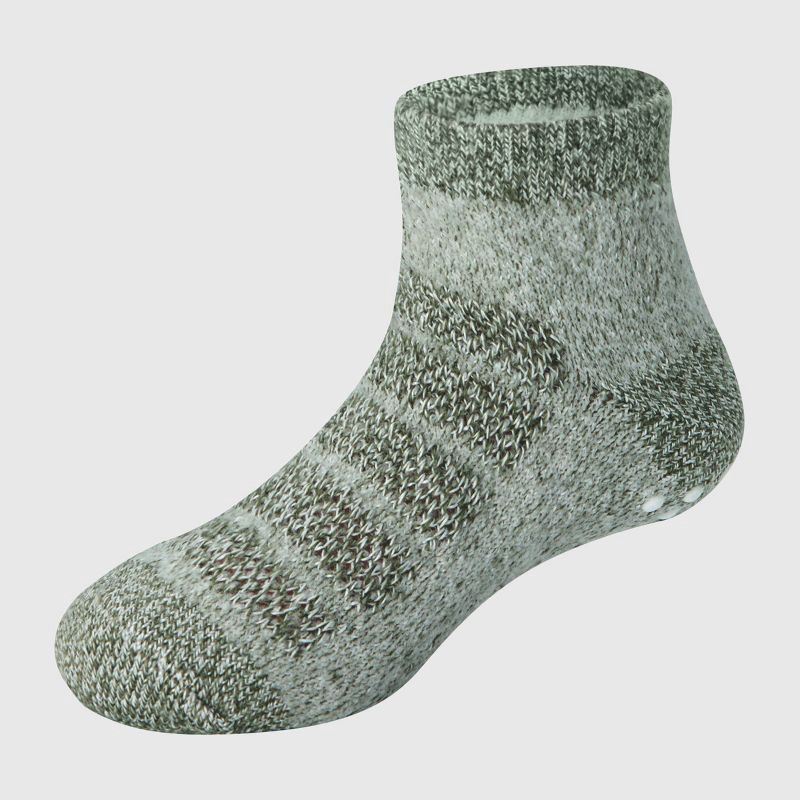 slide 3 of 6, Hanes Toddler Boys' 6pk Pure Comfort Ankle Socks - White/Green/Blue 4T-5T, 6 ct