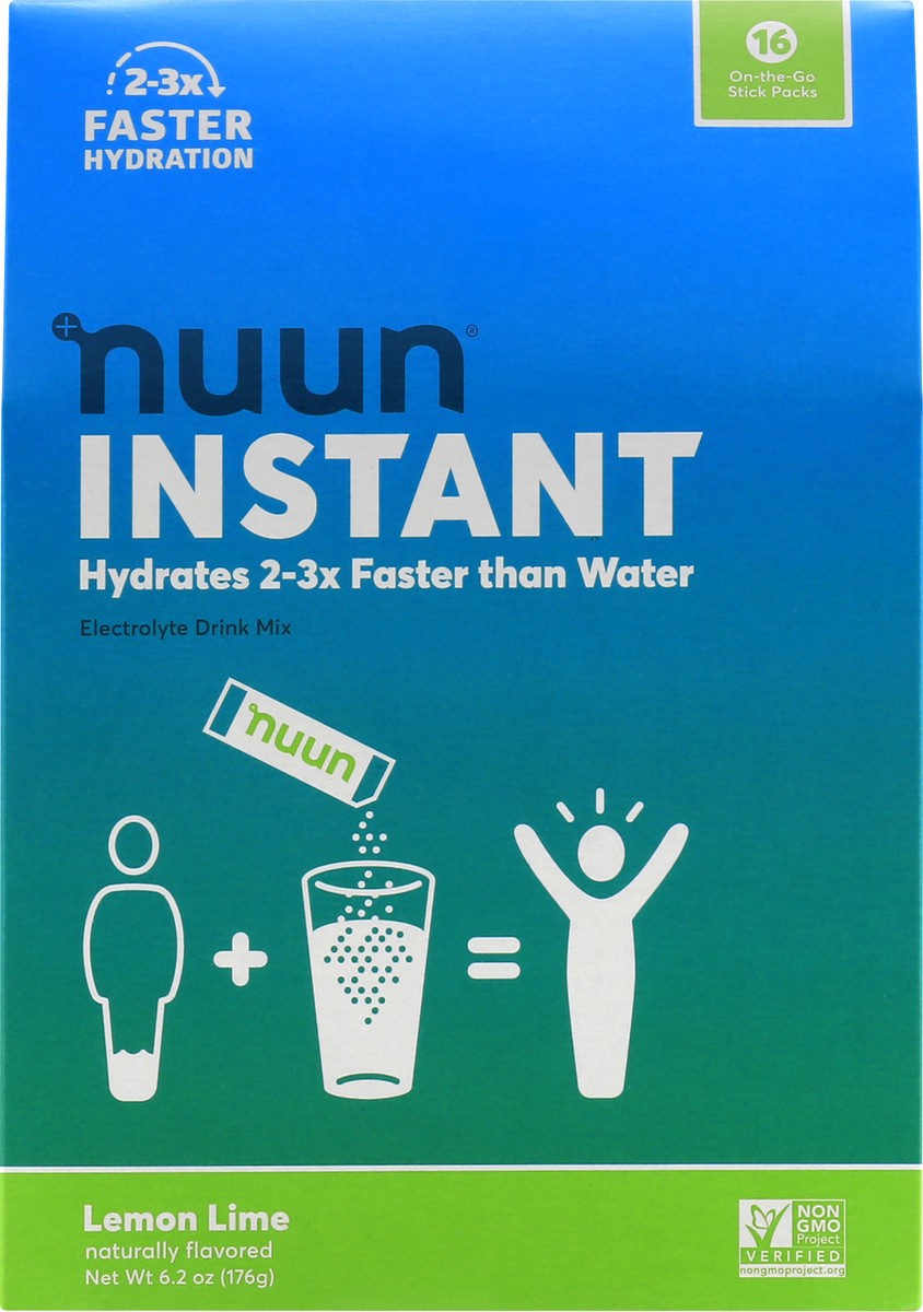 slide 6 of 9, Nuun Hydration 16 On-the-Go Stick Packs Lemon Lime Instant 16 ea, 16 ct