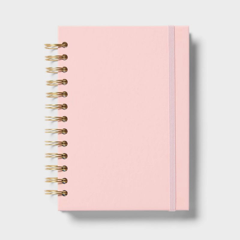slide 1 of 4, Spiral Journal with Stickers Pink - Spritz™, 1 ct