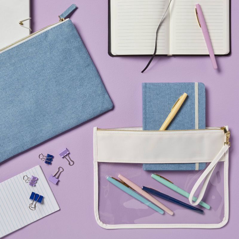 slide 2 of 4, 5"x7" Case Bound Journal Denim - Spritz™, 1 ct