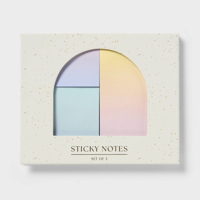 slide 1 of 3, Sticky Notes 3pk - Spritz™, 3 ct