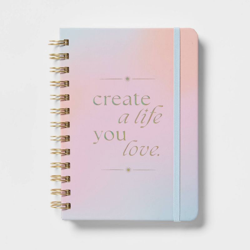 slide 1 of 4, Undated Spiral Journal - Create a Life You Love - Spritz™, 1 ct