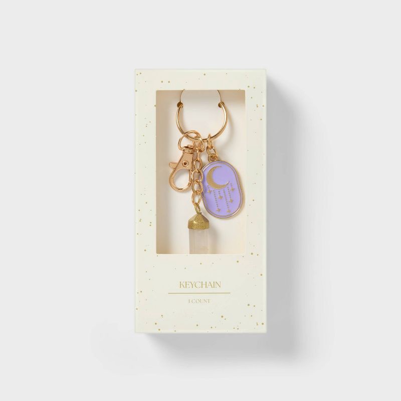 slide 3 of 3, Keychain with Charm Pink - Spritz™, 1 ct