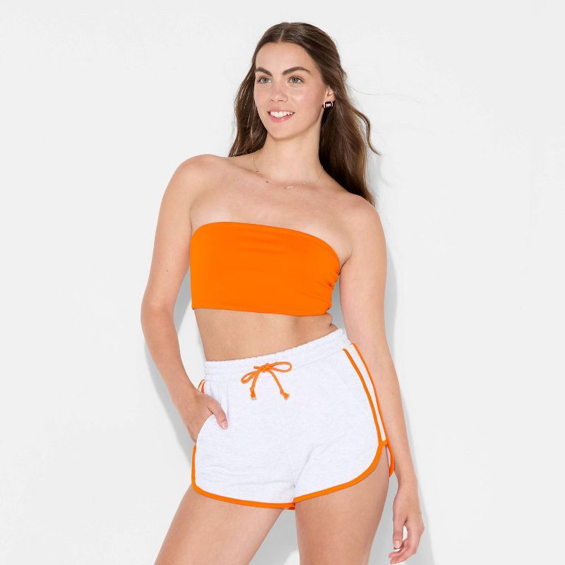 slide 2 of 3, Women's Game Day ButterBliss Tube Top - Wild Fable™ Orange XL, 1 ct