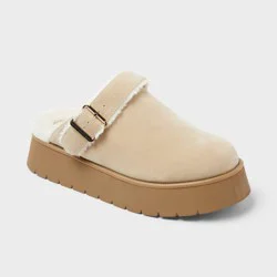 Women's Freda Platform Convertible Clog Slippers - Wild Fable™ Light Taupe 10